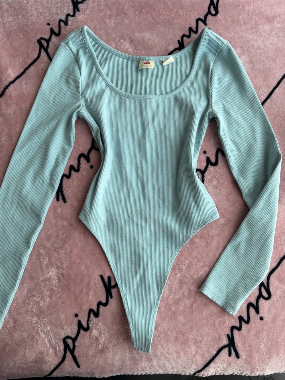 Levi's light blue ribbed bodysuit
